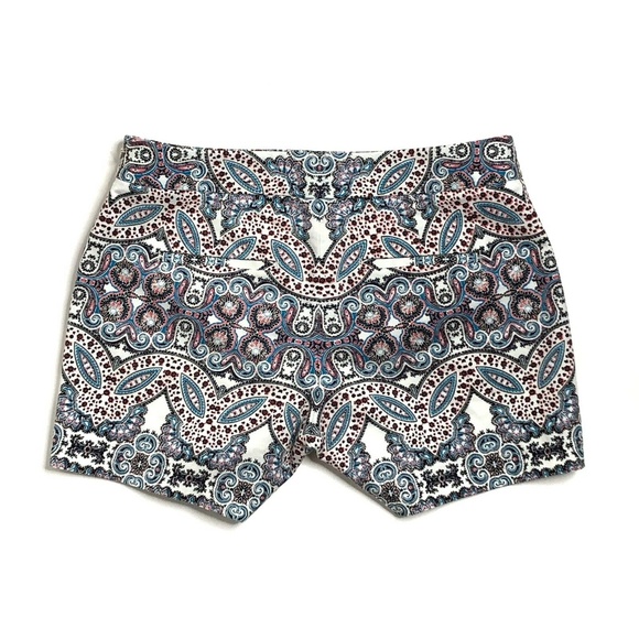 Express Shorts Dress Geometric Print Side Zipper - Picture 2 of 5